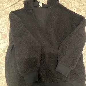 Victoria’s Secret Cozy Black Sherpa Pullover